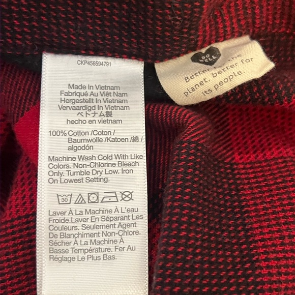 MADEWELL Buffalo Plaid High/Low Flannel Shirt - Picture 12 of 12